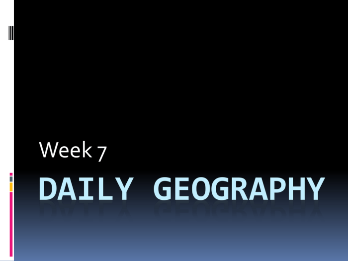 Week geography daily deserts