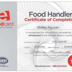 Riverside food handlers card answers