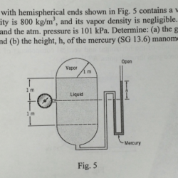 Hemispherical cylindrical volatile kpa negligible